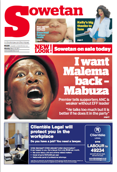 the mail newspaper today pdf download south africa