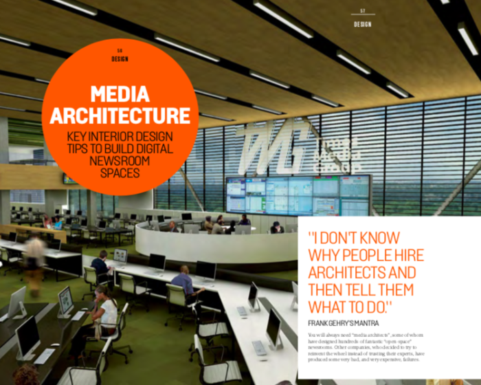 Key Interior Design Tips To Build Digital Newsroom Spaces - Innovation